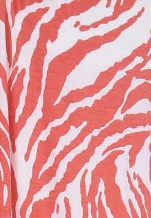 Womens Coral & White Strappy Beach Dress Womens Coral & White Strappy Beach Dress -Fashion Women's Clothing Sales 192853pls 7f4a8c427414976