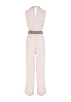 Womens Cream Tuxedo Wrap Jumpsuit -Fashion Women's Clothing Sales 193065pls 9e14ce4bb15788c