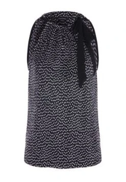 Womens Black & White Spot Halter Top 4 Womens Black & White Spot Halter Top -Fashion Women's Clothing Sales 193653pls 7233b32a045e6e2