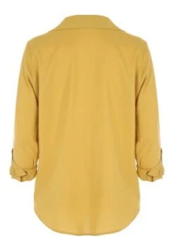 Womens Yellow Linen Blend Overhead Shirt -Fashion Women's Clothing Sales 193654pls 5bbfb1a19ef910b