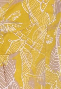 Womens Yellow Linen Blend Cropped Jumpsuit -Fashion Women's Clothing Sales 193681pls 65c9e76a6bbd25c