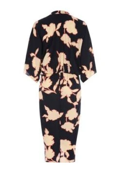 Womens Black Red & Cream Kimono Dress -Fashion Women's Clothing Sales 193698pls 3f1ac61790c5cc5