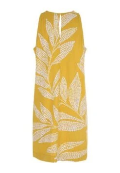 Womens Yellow Linen Blend Shift Dress -Fashion Women's Clothing Sales 193701pls 4598b4de1c36395