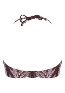 Womens Brown Leaf Print Bikini Top -Fashion Women's Clothing Sales 193901pls 75605c18c9cbbad