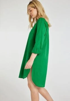 Womens Green Longline Beach Shirt -Fashion Women's Clothing Sales 194015pls 5131d72c2609e1d