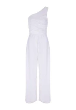 Womens White One Shoulder Jumpsuit 4 Womens White One Shoulder Jumpsuit -Fashion Women's Clothing Sales 194083pls 4b12753507dc7c0