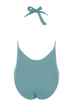 Womens Sage Plunge Halterneck Swimsuit 4 Womens Sage Plunge Halterneck Swimsuit -Fashion Women's Clothing Sales 194140pls e5217f403815094