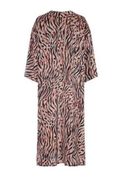 Womens Brown Animal Print Longline Kimono -Fashion Women's Clothing Sales 194167pls 1ff64826b35afa0