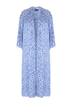 Womens Blue & White Longline Kimono 4 Womens Blue & White Longline Kimono -Fashion Women's Clothing Sales 194171pls a3580487c33d8a7