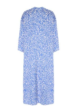 Womens Blue & White Longline Kimono Womens Blue & White Longline Kimono -Fashion Women's Clothing Sales 194176pls 839798c032dab50