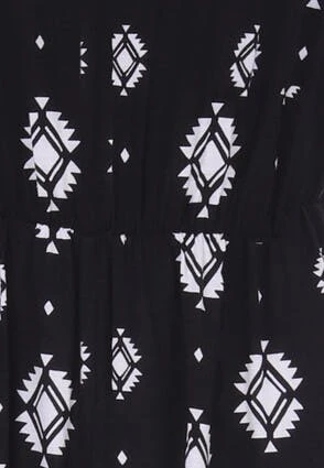 Womens Black & White Geometric Jersey Jumpsuit Womens Black & White Geometric Jersey Jumpsuit -Fashion Women's Clothing Sales 194207pls 59cd0c9e30266bb