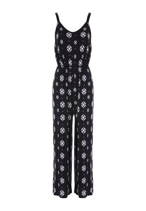 Womens Black & White Geometric Jersey Jumpsuit Womens Black & White Geometric Jersey Jumpsuit -Fashion Women's Clothing Sales 194215pls 0af9a5ce2e47721