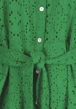 Womens Green Broderie Shirt Dress -Fashion Women's Clothing Sales 194290pls 2a2daf35080600b