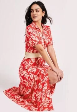 Womens Red & White Shirt Dress -Fashion Women's Clothing Sales 194490pls b654f7569e71d38