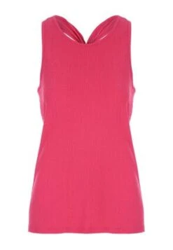 Womens Bright Pink Knot Back Co-ord Top 4 Womens Bright Pink Knot Back Co-ord Top -Fashion Women's Clothing Sales 194496pls 106914a2c8caf96