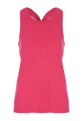 Womens Bright Pink Knot Back Co-ord Top Womens Bright Pink Knot Back Co-ord Top -Fashion Women's Clothing Sales 194496pls 106914a2c8caf96