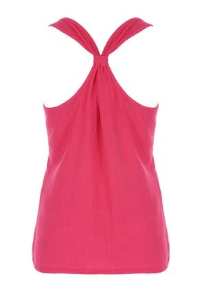 Womens Bright Pink Knot Back Co-ord Top Womens Bright Pink Knot Back Co-ord Top -Fashion Women's Clothing Sales 194520pls 2bb363fea78bd4f