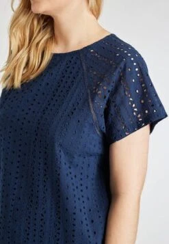 Womens Navy Broidery T-Shirt -Fashion Women's Clothing Sales 194699pls 7deca41105af6c3