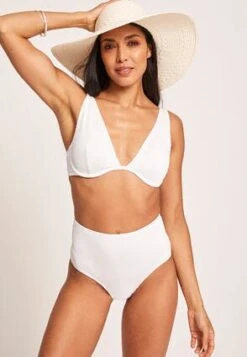 Womens White V-Neck Bikini Top -Fashion Women's Clothing Sales 194939pls 9ef6332a409c0d1