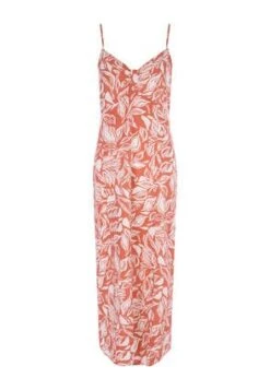 Womens Coral Floral Strappy Dress -Fashion Women's Clothing Sales 195162pls 7ff2a55e5d7afcd
