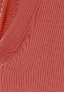 Womens Deep Orange Ribbed Ruched Side Dress -Fashion Women's Clothing Sales 195178pls 9675da97d8d500a