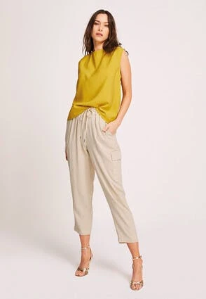 Womens Yellow High Neck Top Womens Yellow High Neck Top -Fashion Women's Clothing Sales 195195pls 347922792840c2e