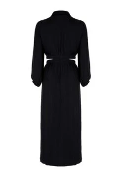 Womens Black Satin Shirt Dress -Fashion Women's Clothing Sales 195282pls 130a1a481f08418