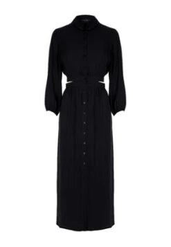 Womens Black Satin Shirt Dress -Fashion Women's Clothing Sales 195289pls f6f2514caa22e1e