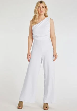 Womens White One Shoulder Jumpsuit Womens White One Shoulder Jumpsuit -Fashion Women's Clothing Sales 195593pls 34c78d40c6b2acc