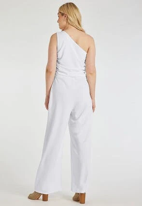 Womens White One Shoulder Jumpsuit Womens White One Shoulder Jumpsuit -Fashion Women's Clothing Sales 195595pls 62edd6c646fbf9d