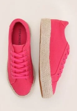 Womens Bright Pink Espadrille Platform Shoe -Fashion Women's Clothing Sales 195917pls b9e3478a09928ae