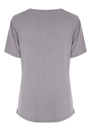 Womens Grey V-Neck Soft Touch T-shirt Womens Grey V-Neck Soft Touch T-shirt -Fashion Women's Clothing Sales 196165pls 16d807389679ebb