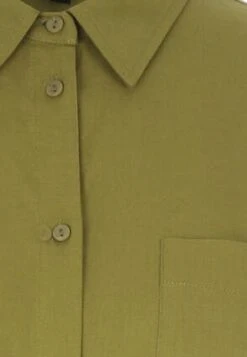 Womens Green Linen Blend Belt Shirt Dress 2 Womens Green Linen Blend Belt Shirt Dress -Fashion Women's Clothing Sales 196332pls ab224aadbf0095e