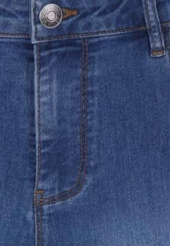 Womens Mid Blue Rolled Hem Denim Shorts -Fashion Women's Clothing Sales 196416pls 34a0d867333c3c5