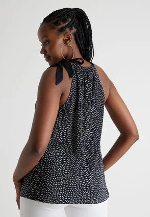 Womens Black & White Spot Halter Top Womens Black & White Spot Halter Top -Fashion Women's Clothing Sales 196945pls dfe1dc5380ccc36