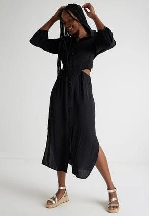 Womens Black Satin Shirt Dress -Fashion Women's Clothing Sales 197063pls 3dc5da6c974a4c4