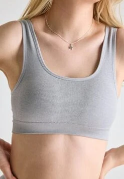 Womens Grey Cropped Racer Back Vest -Fashion Women's Clothing Sales 197237pls 8c26791997ebb25