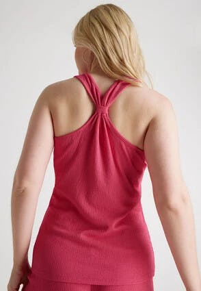 Womens Bright Pink Knot Back Co-ord Top Womens Bright Pink Knot Back Co-ord Top -Fashion Women's Clothing Sales 197380pls 0faa9ec29e109fd