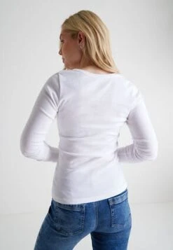 Womens White Crew Neck Top -Fashion Women's Clothing Sales 197515pls 3b11147bb021a91