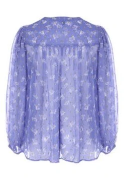 Womens Blue & Gold Sheer Blouse -Fashion Women's Clothing Sales 197621pls 6cb6c1ad46e2b73