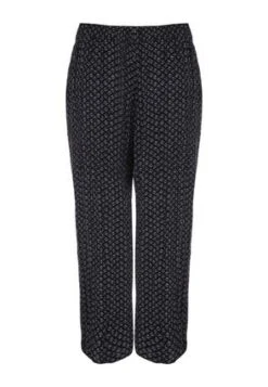 Womens Black & White Diamond Crinkle Culottes -Fashion Women's Clothing Sales 197668pls afe89f6b20abe84