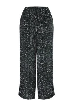 Womens Green Abstract Crinkle Culottes -Fashion Women's Clothing Sales 197675pls 3ae670fd3661591