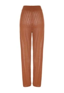 Womens Copper Lurex Crochet Beach Co-ord Trousers -Fashion Women's Clothing Sales 197704pls 0a607b1f4b00e21