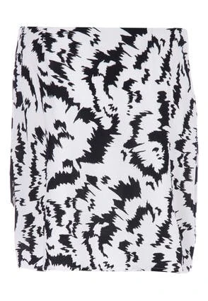 Womens Black & White Abstract Wrap Skirt Womens Black & White Abstract Wrap Skirt -Fashion Women's Clothing Sales 198022pls 096ade32201836d