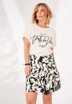 Womens Black & White Abstract Wrap Skirt Womens Black & White Abstract Wrap Skirt -Fashion Women's Clothing Sales 198080pls e285d9bd2f7c606