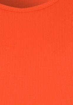 Womens Bright Orange Scoop Neck Vest -Fashion Women's Clothing Sales 198810pls df79384705099d2