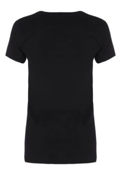 Womens Black Cotton Crew Neck T-Shirt -Fashion Women's Clothing Sales 79528pls 996a6ff7512be0f